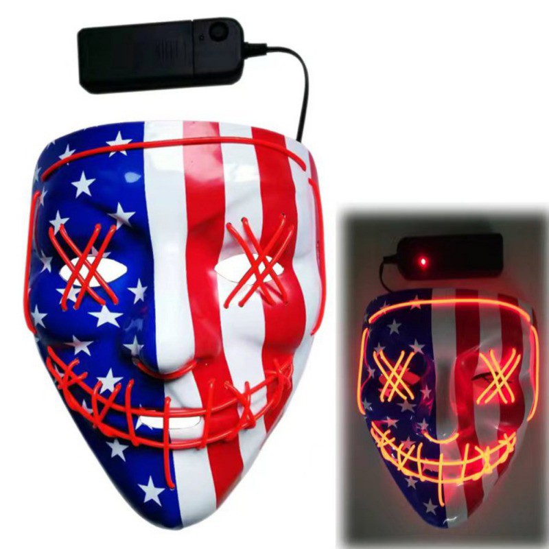 Halloween LED Light Up Mask - Discount Halloween City