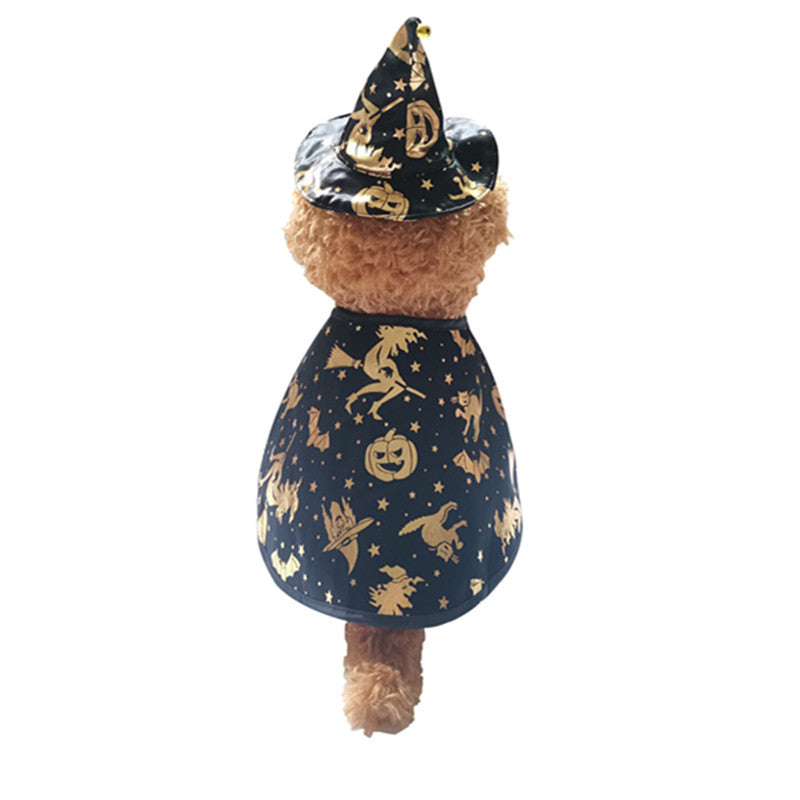 Pet Halloween Printed Wizard Cloak Set Costume - product image 3