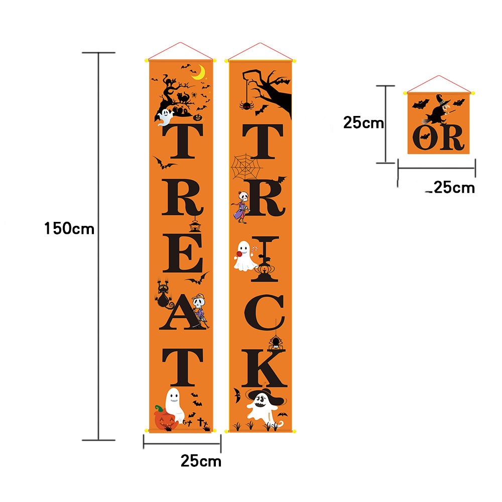 Halloween Decoration Outdoor Banner Couplets - Discount Halloween City