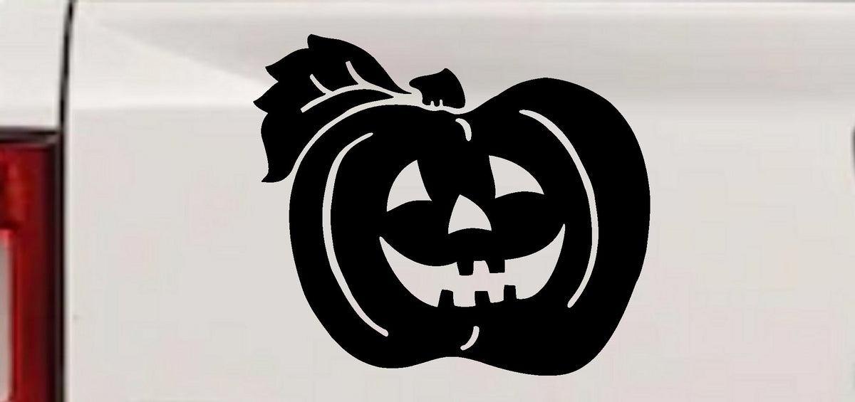 Jack O Lantern Car Decal Halloween Truck Window Vinyl Sticker