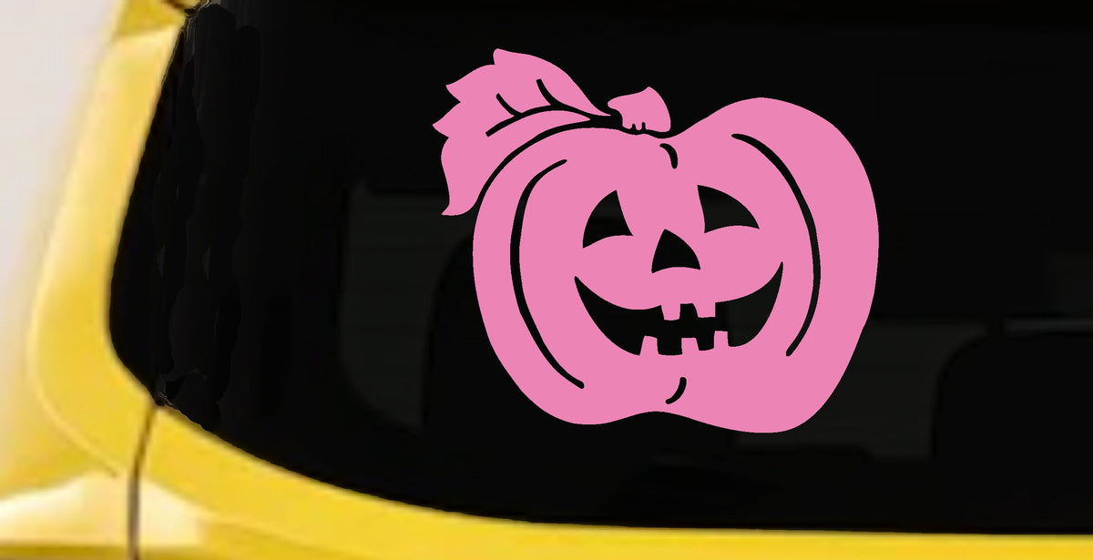 Jack O Lantern Car Decal Halloween Truck Window Vinyl Sticker