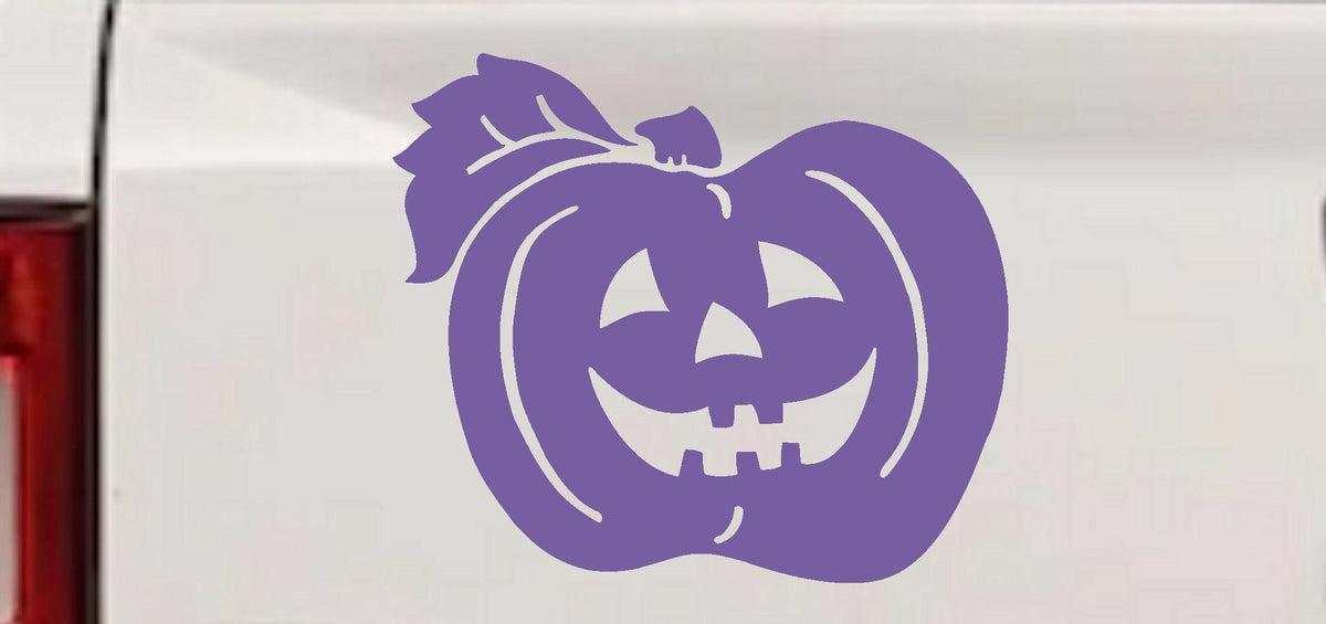 Jack O Lantern Car Decal Halloween Truck Window Vinyl Sticker