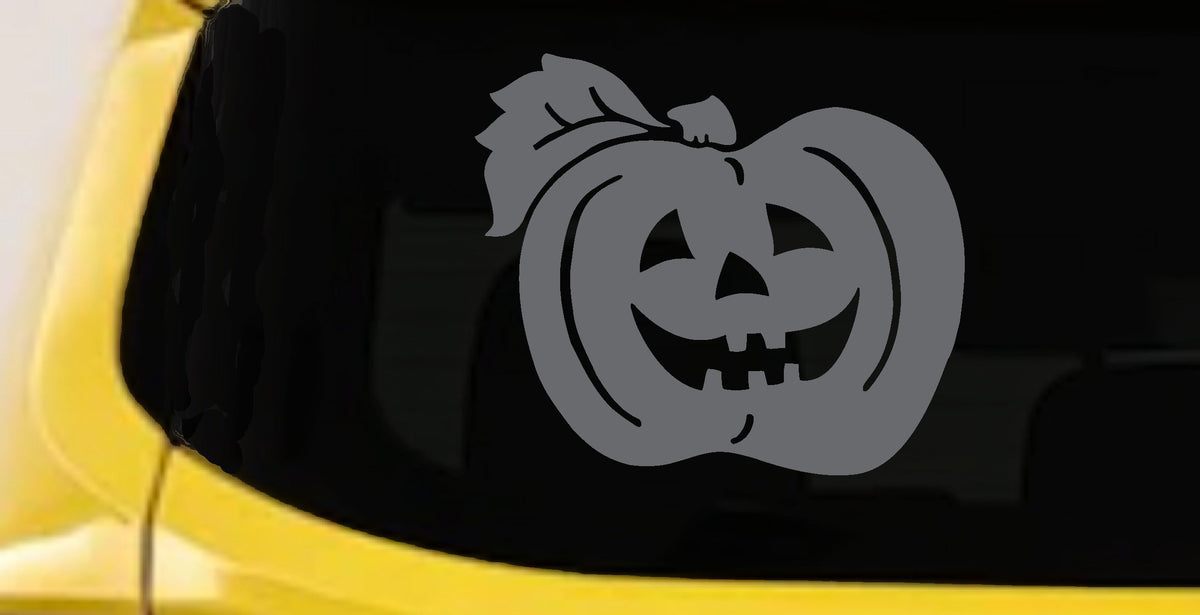 Jack O Lantern Car Decal Halloween Truck Window Vinyl Sticker