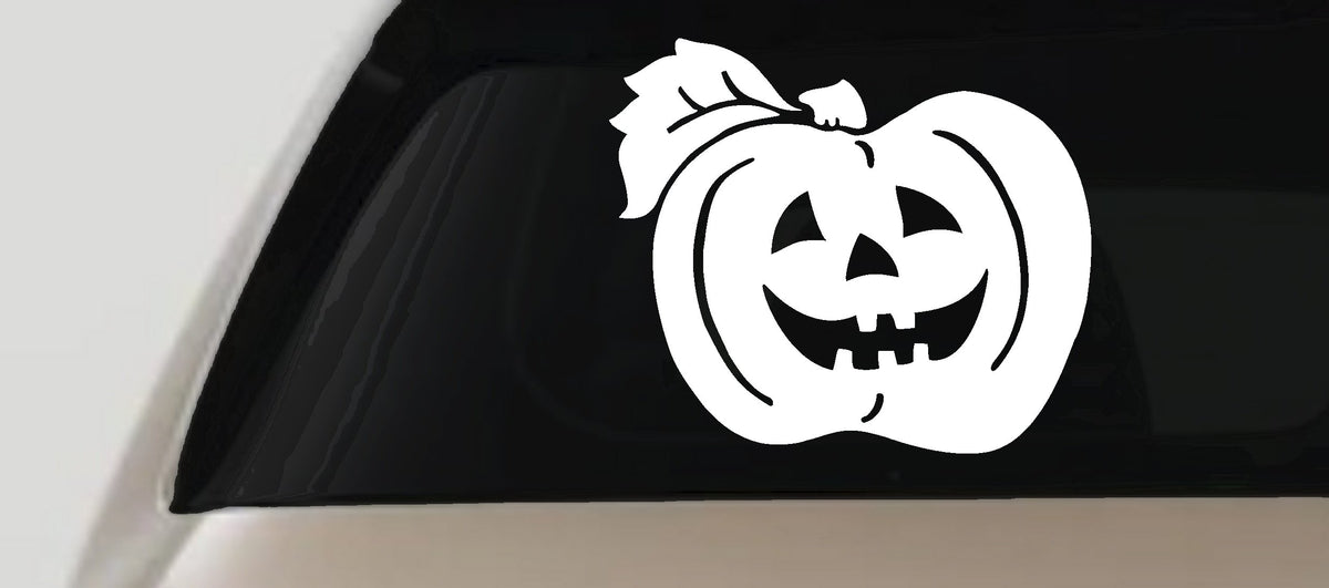 Jack O Lantern Car Decal Halloween Truck Window Vinyl Sticker