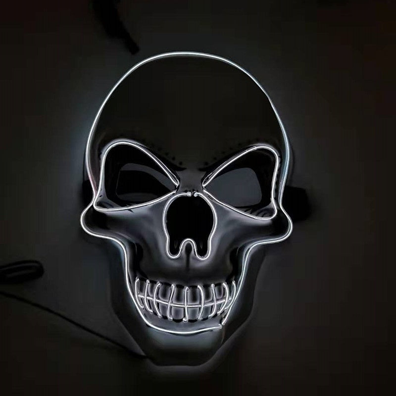 Skull LED Glowing Halloween Mask - Discount Halloween City