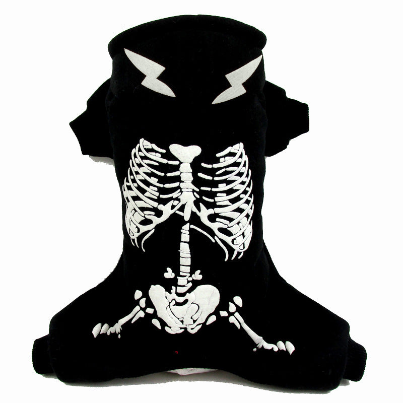 Halloween Dog Skull Print Pattern Clothes Costume - product image 4