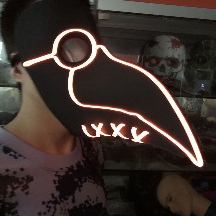 Halloween Mask Glowing Beak Mask - Discount Halloween City