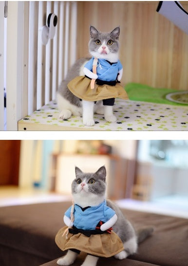 Funny Costume Uniform Suit Party Clothing for Cat Cosplay - Discount Halloween City