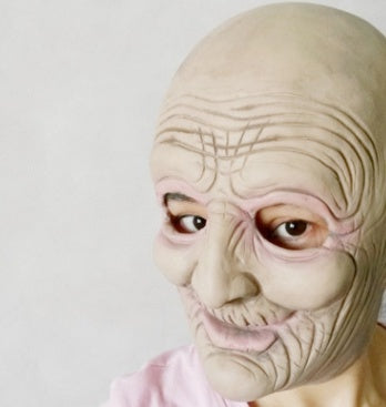 Halloween Horror Mask Funny Witch Cos Old Man Head Set Party | Masks | Props & Weapons - Accessories
