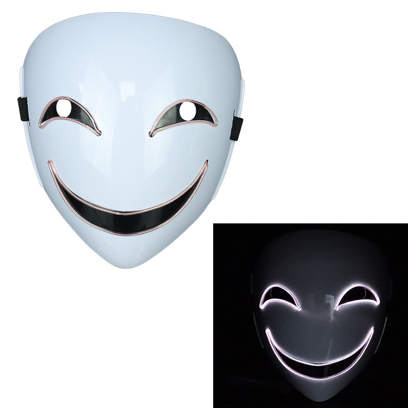 Glowing Black Halloween Mask - Discount Halloween City