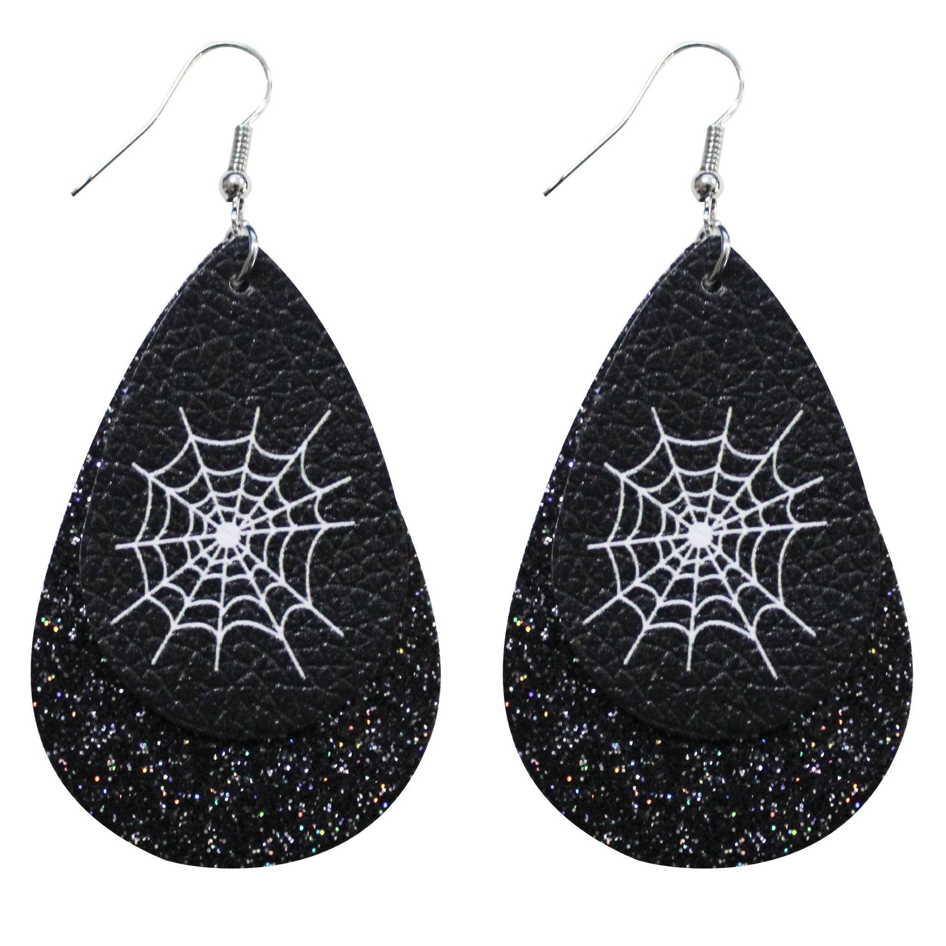 Halloween Leather Drop Earrings - Discount Halloween City