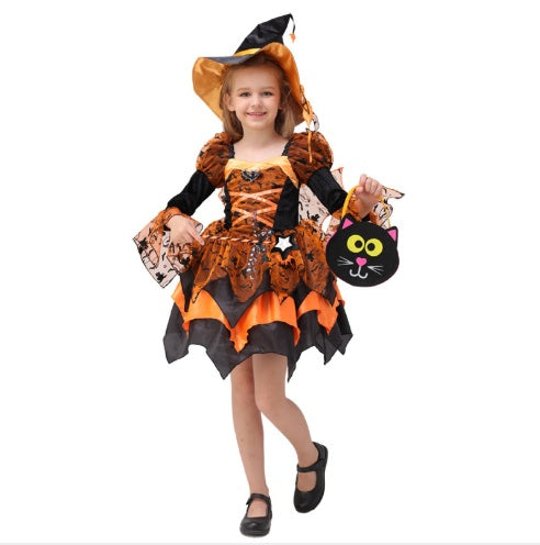 Halloween Kids Costume Witch Princess Dress - Discount Halloween City
