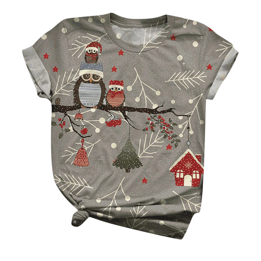 Christmas Costume Snowman Elk T-shirt Christmas T-shirt for - Discount Halloween City