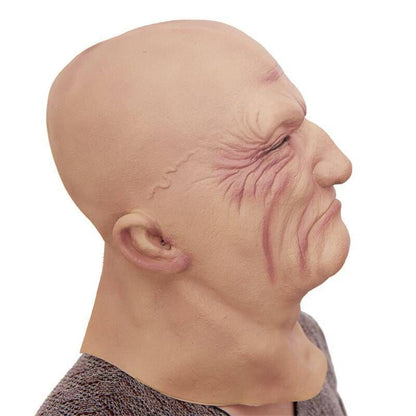 Halloween Funny Latex Full Headgear Old Man Mask | Masks - Accessories