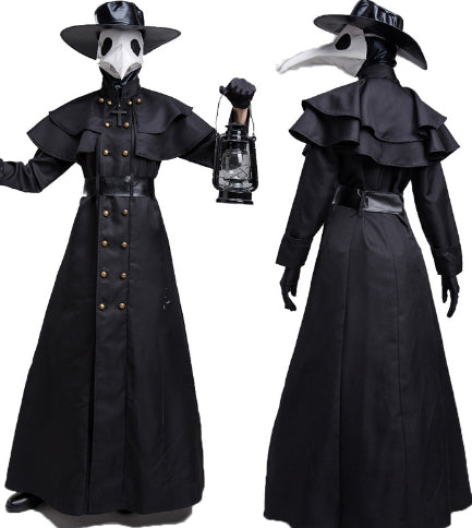 Halloween Dark Dungeon Hero Costume Crow Mouth Plague Doctor | Masks | Hats - Gloves