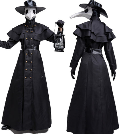Halloween Dark Dungeon Hero Costume Crow Mouth Plague Doctor | Masks | Hats - Gloves