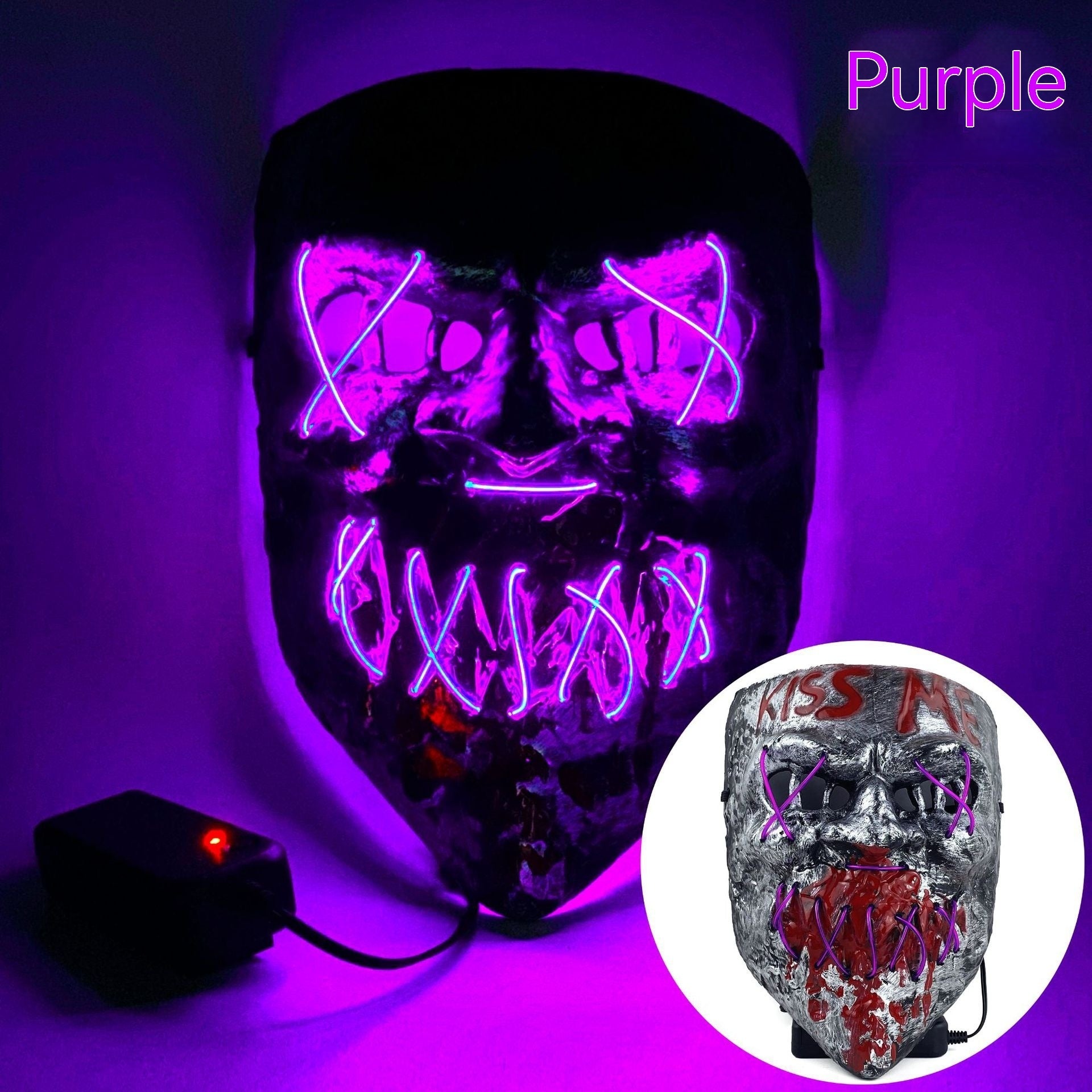 Cold LED Mask Halloween Horror Prop - Discount Halloween City
