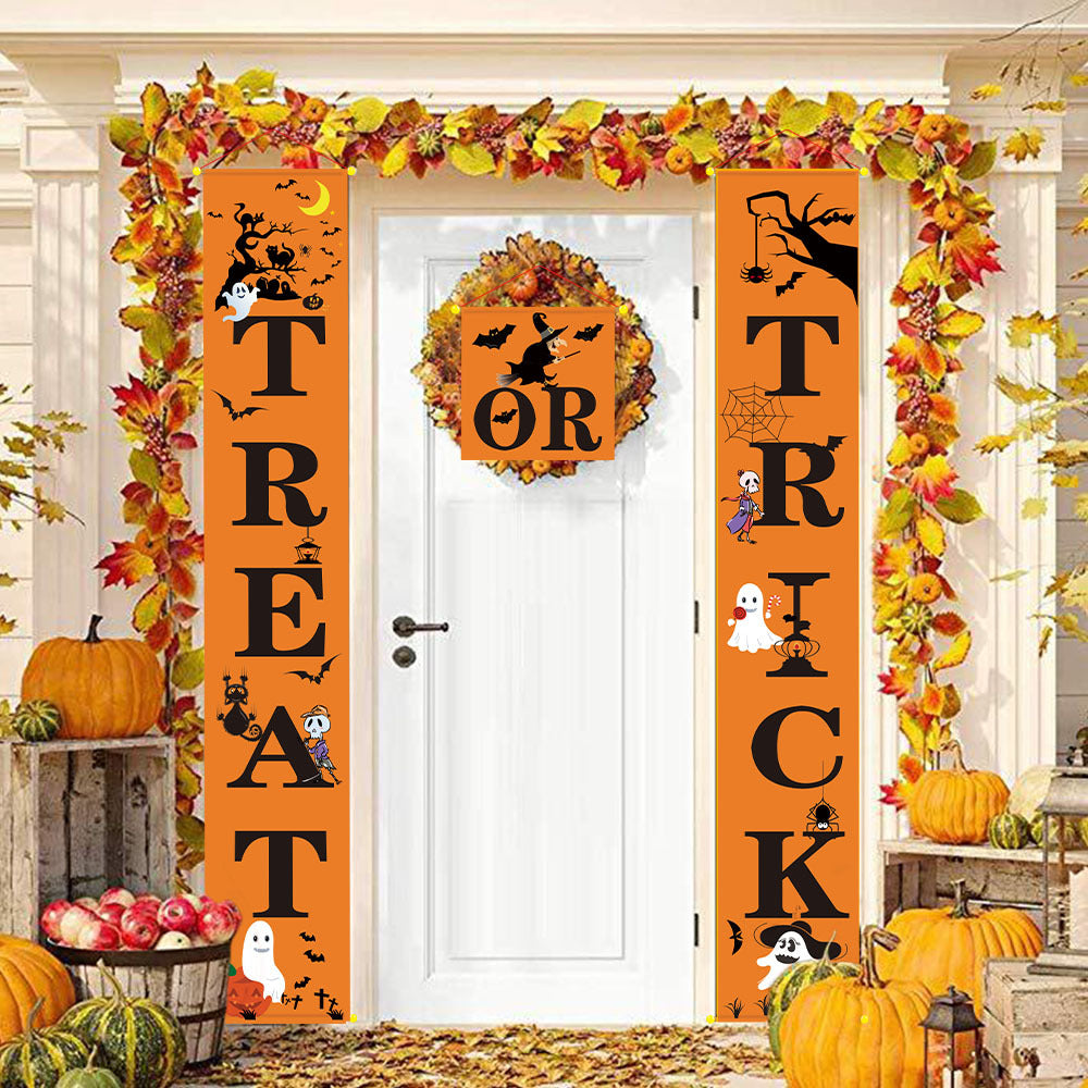 Halloween Decoration Outdoor Banner Couplets - Discount Halloween City