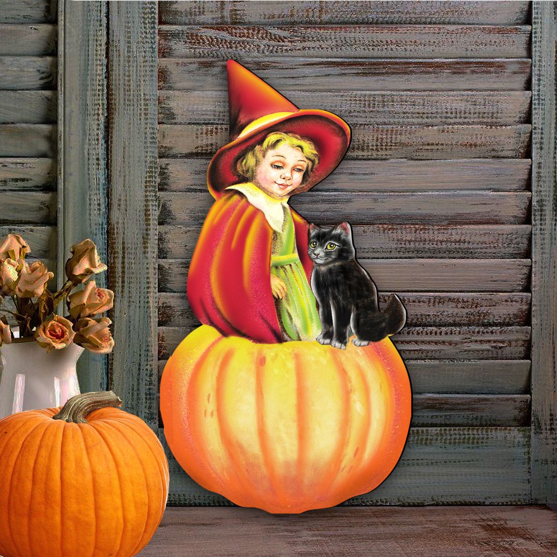Pumpkin Fairy Halloween Door Decor by G. DeBrekht - Thanksgiving Halloween Decor - 8193157H