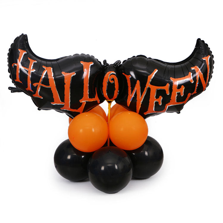 Halloween Pumpkins Balloon Decoration Bat Helium Balloons - Discount Halloween City