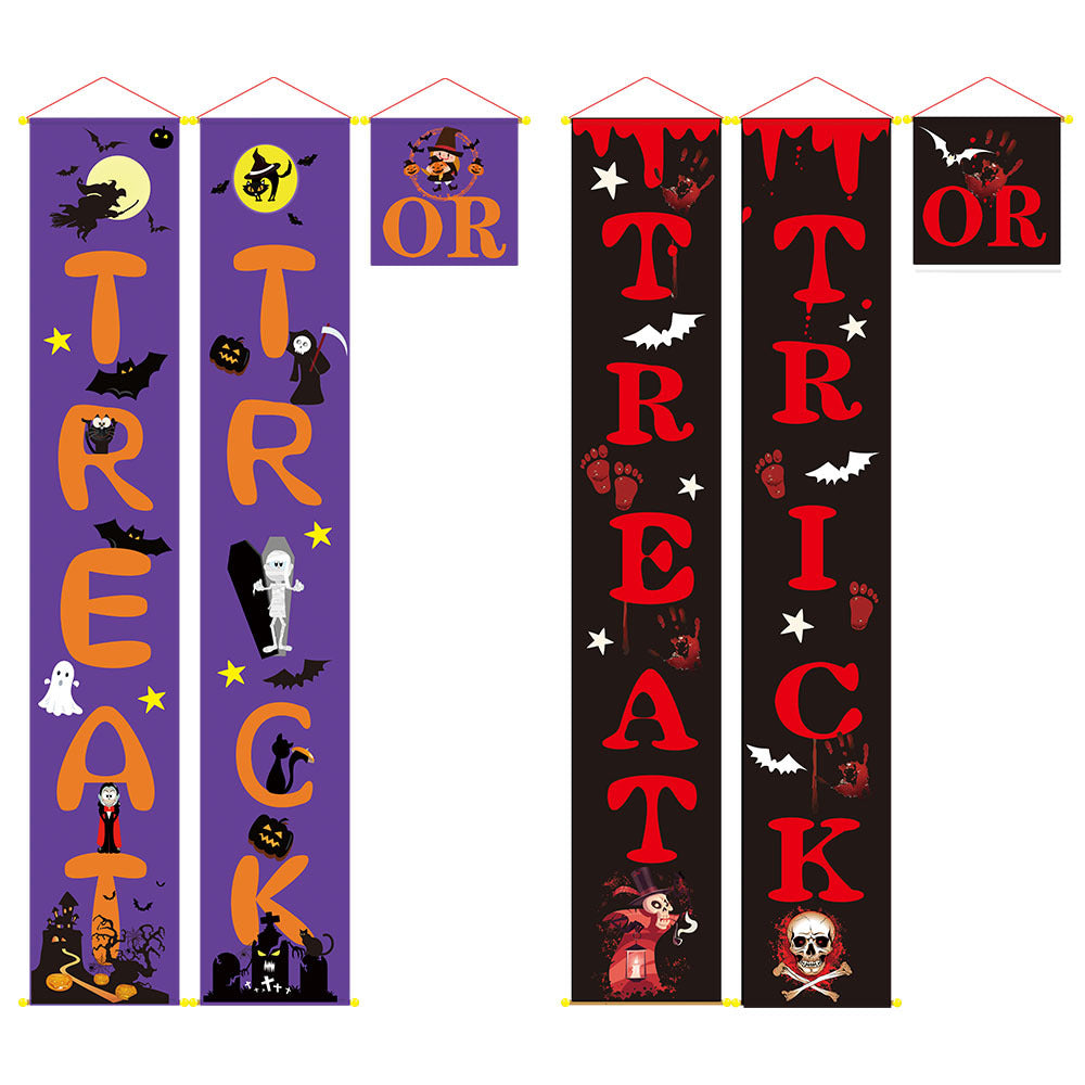Halloween Decoration Outdoor Banner Couplets - Discount Halloween City