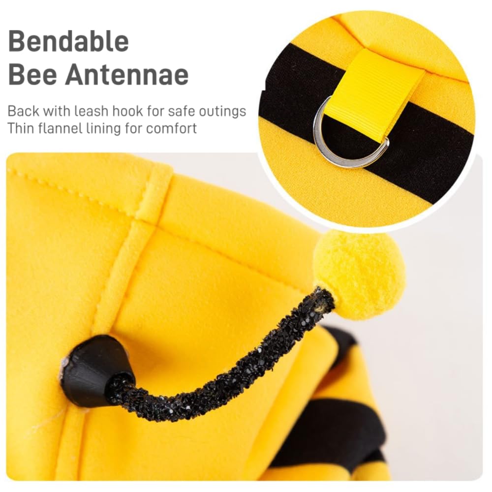 Cute Cat Bee Costume - Pet Halloween Apparel Bumble Bee - Discount Halloween City