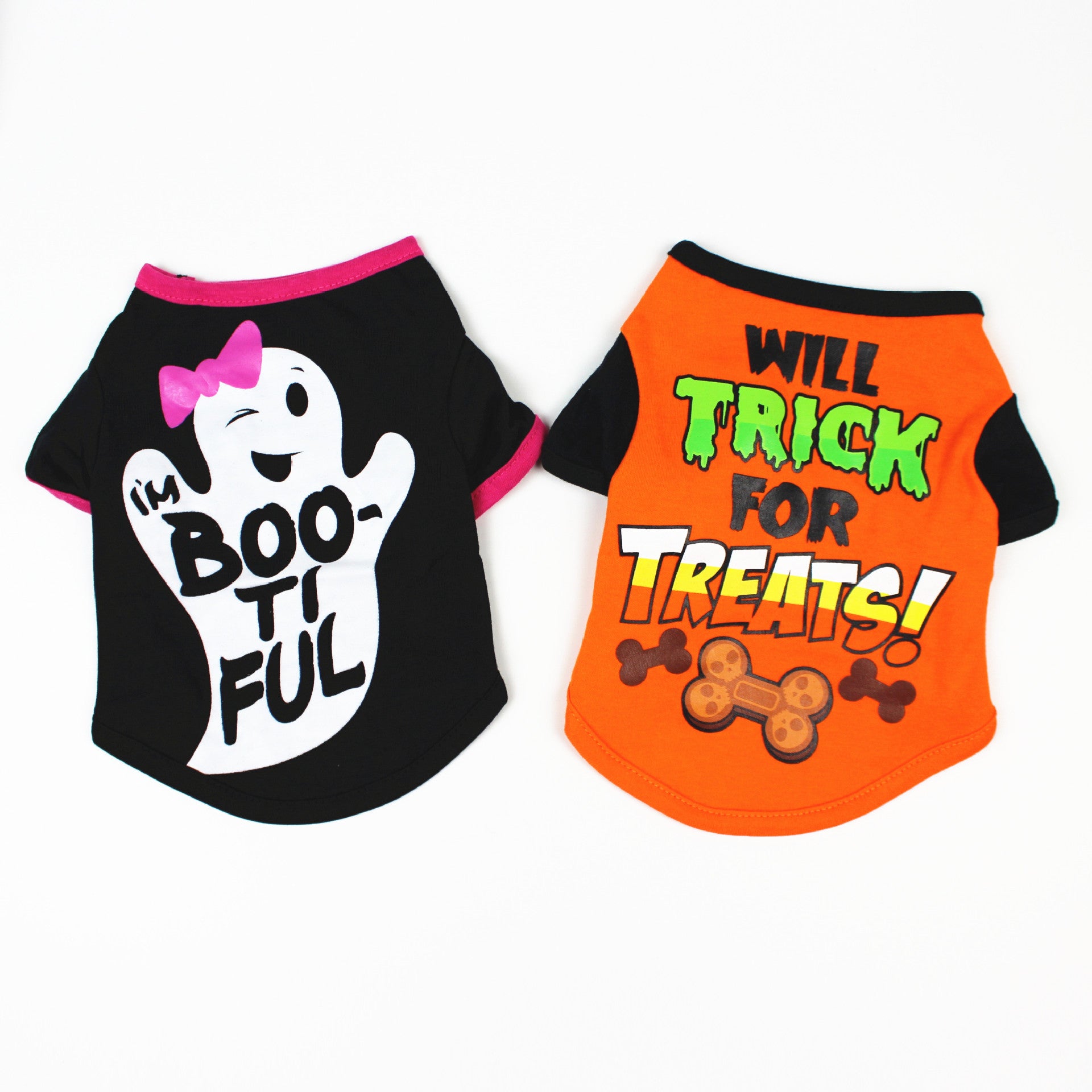 Dog Clothes Spring and Summer Clothes Cartoon Print T-shirt - Discount Halloween City