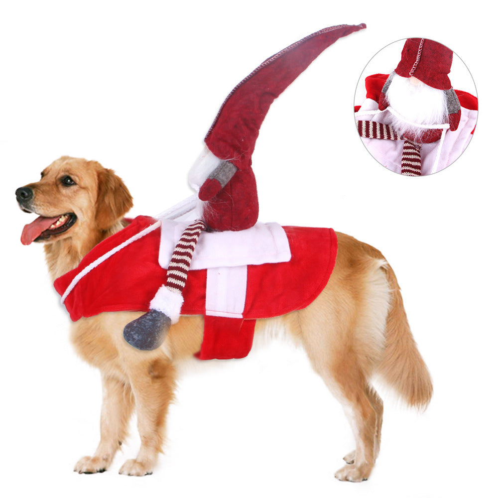 Pet Christmas Riding Transformation Costume Pet Products - Pet Costumes