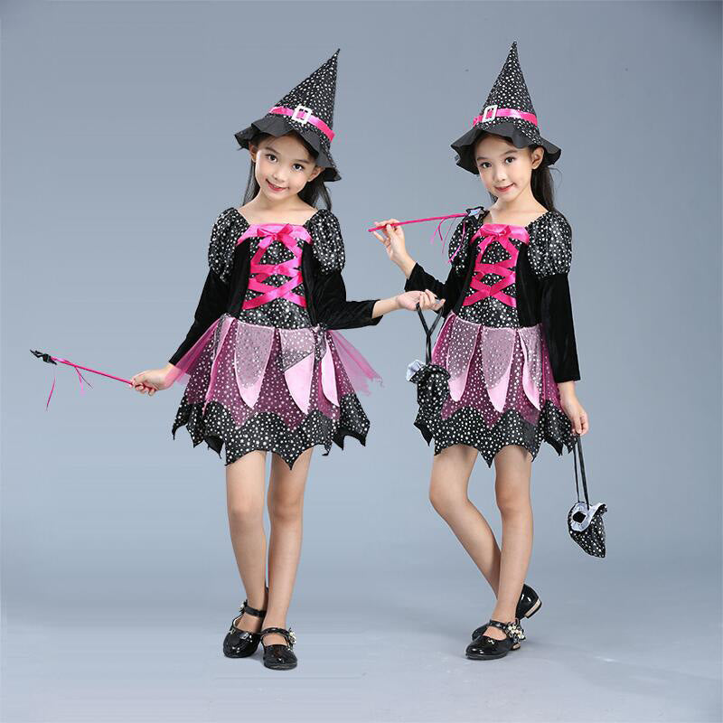 Halloween Kids's Costume Cloak Witch Dress-up Vampire Girl - Discount Halloween City