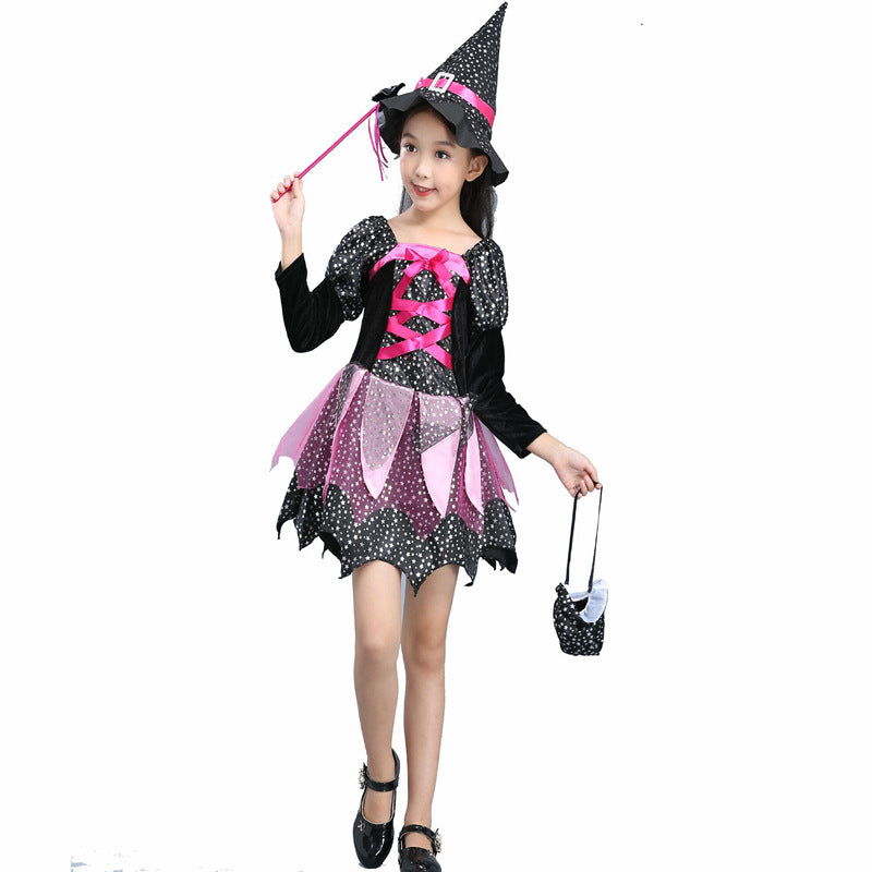 Halloween Kids's Costume Cloak Witch Dress-up Vampire Girl - Discount Halloween City