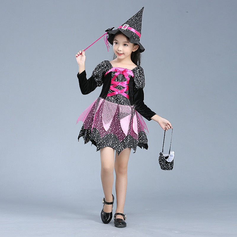 Halloween Kids's Costume Cloak Witch Dress-up Vampire Girl - Discount Halloween City