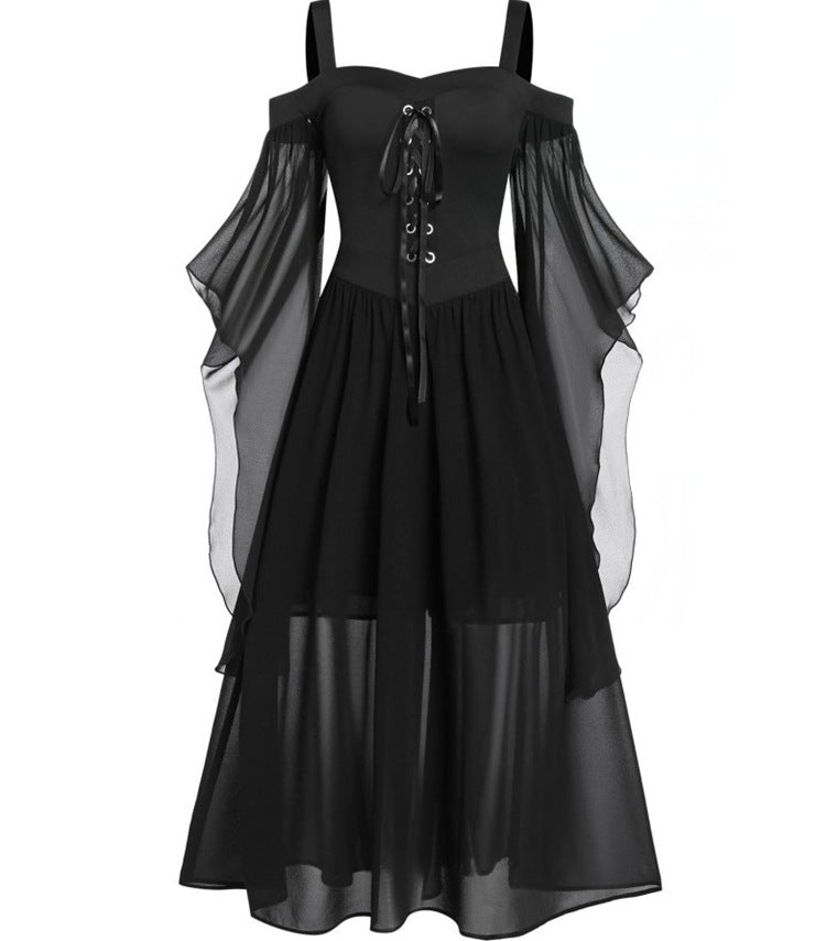 Halloween Witch Sling Strap and Big One Piece Dress - Discount Halloween City