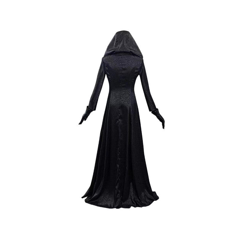 Women's Black Vampire Long Dress Halloween Costume - Womens Costumes