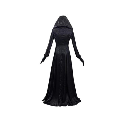 Women's Black Vampire Long Dress Halloween Costume - Womens Costumes