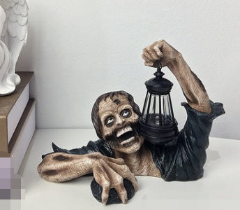 Halloween Lantern Zombie Garden Landscape Decoration Home Desktop Horror Zombie - Discount Halloween City