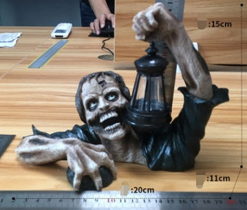 Halloween Lantern Zombie Garden Landscape Decoration Home Desktop Horror Zombie - Discount Halloween City