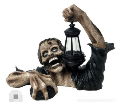 Halloween Lantern Zombie Garden Landscape Decoration Home Desktop Horror Zombie - Discount Halloween City