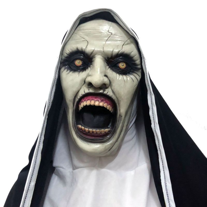 Halloween Scary Nun Mask - Discount Halloween City