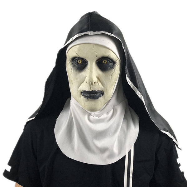 Halloween Scary Nun Mask - Discount Halloween City