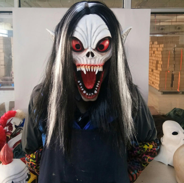 Vampire Morbias Mask Halloween Scary Play Latex Mask - Discount Halloween City