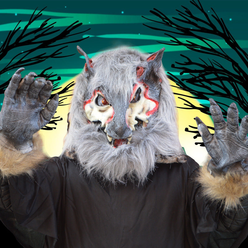 A Wolf Mask on a Halloween Stage - Discount Halloween City