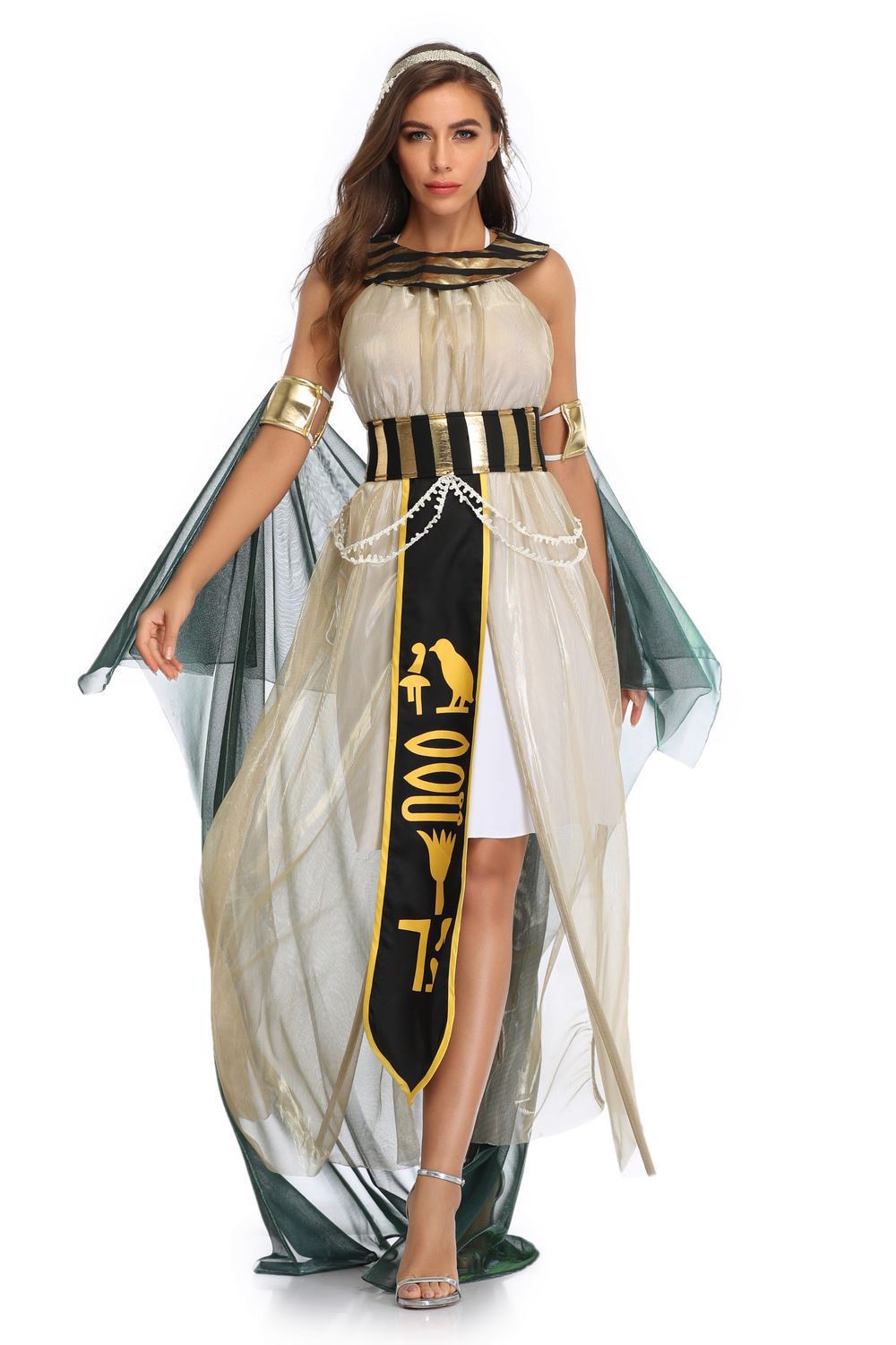 Halloween Costume Egyptian Pharaoh Cleopatra Greek Goddess - Discount Halloween City