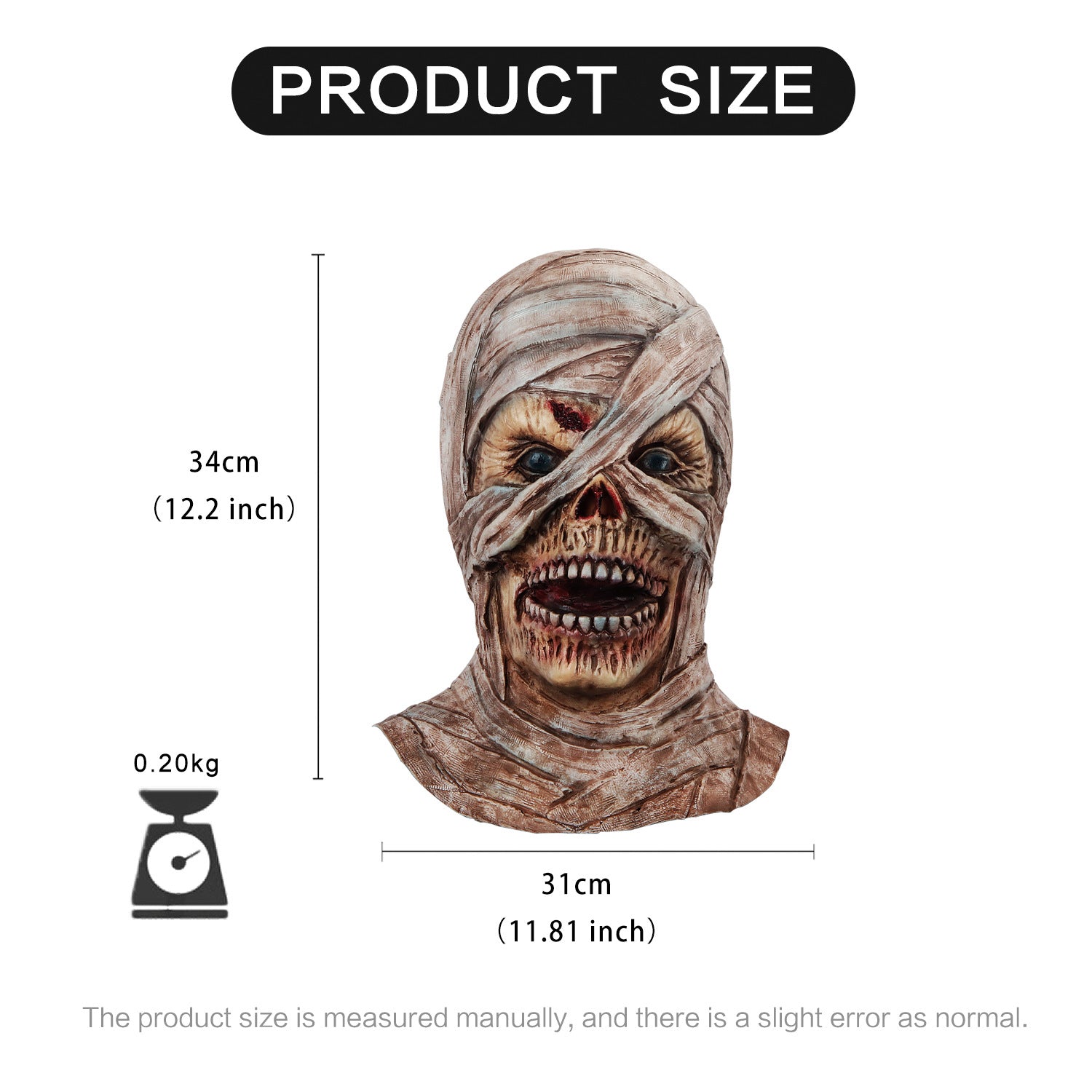 Halloween Mask Horror Decoration Mummy - Discount Halloween City