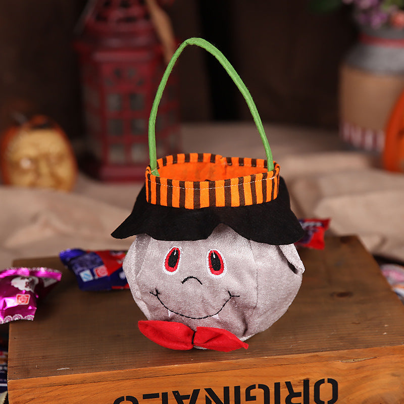 Cute Halloween Candy Bag Pumpkin Pattern Portable Handbag - Discount Halloween City