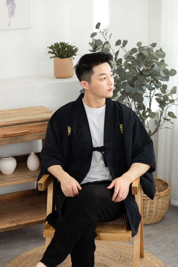 Men's Haori Japanese Kimono Jacket - Discount Halloween City