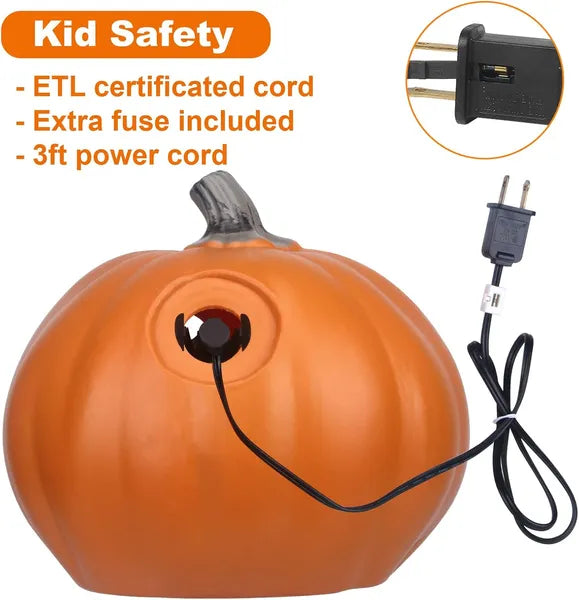 10-Inch Pre-Lit Jack-o'-Lantern Halloween Pumpkin Light - product image 3