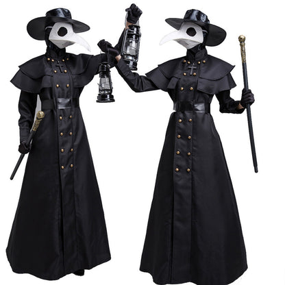 Halloween Dark Dungeon Hero Costume Crow Mouth Plague Doctor | Masks | Hats - Gloves