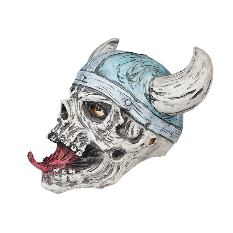 Halloween Viking Ugly Latex Mask - Discount Halloween City