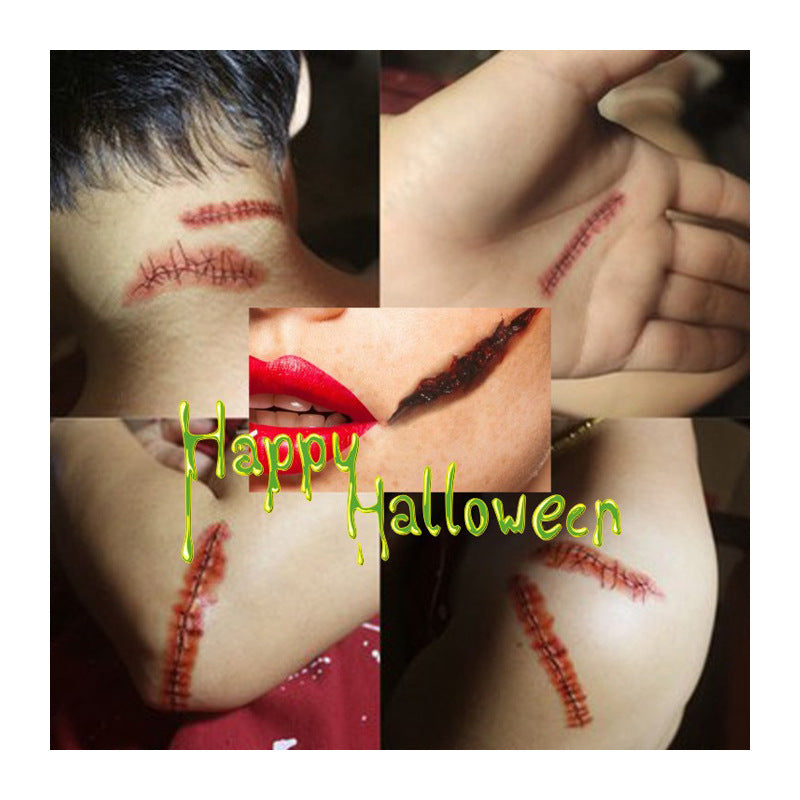 Halloween Wound Tattoo Sticker - Discount Halloween City