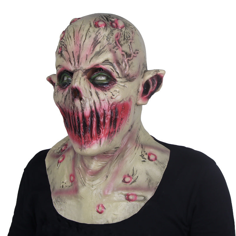 Halloween Deadly Silence Vampire Scary Zombie Latex Mask - Discount Halloween City